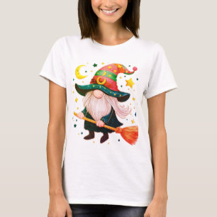 T-shirt Gnomes mignons avec broomstick