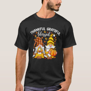 T-shirt Gnomes mignons Couple Avec Épice Citrouille Chute