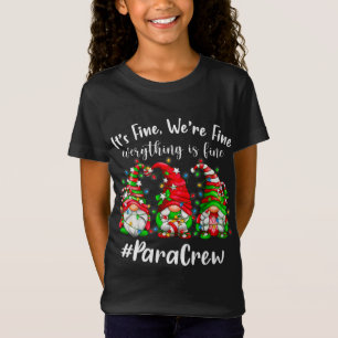 T-Shirt Gnomes Noël Lumière Je vais bien Tout va bien