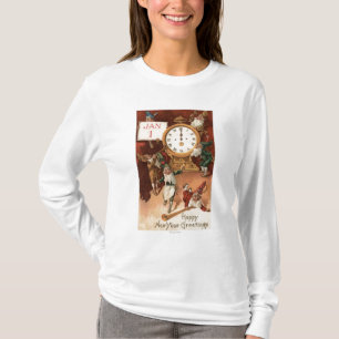 T-shirt Gnomes Partying autour d'une horloge