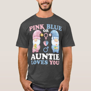 T-shirt Gnomes Rose Ou Bleu Tante Aime Votre Bébé Genre R
