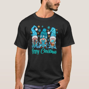 T-shirt Gnomes Snowman Avec Flammes De Neige Mignonne Gnom