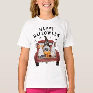 T-shirt Gnomes Vintage Camion Rouge Halloween