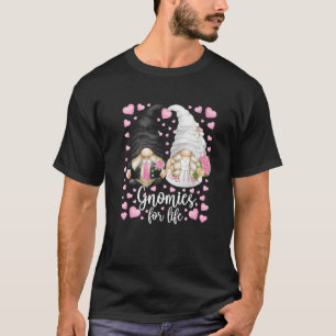 T-shirt Gnomies Pour La Vie - Mariée Unique Et Groom Pour
