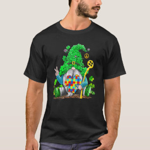 T-shirt Gnomies Shamrock Sensibilisation à l'autisme St Pa