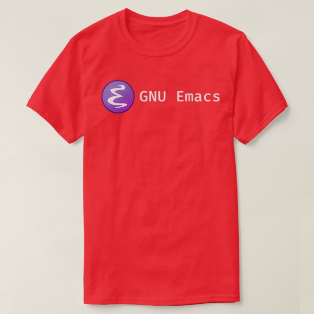 T-shirt GNU Emacs (Design devant)