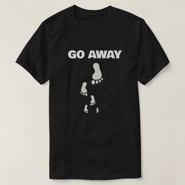 T-shirt Go away attitude  (Design devant)
