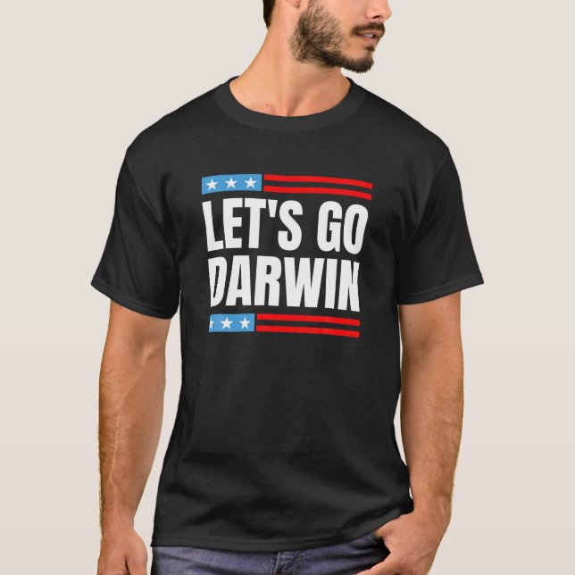 T-shirt Go Darwin Pro Vaccine Vacciné Funny Sayin (Devant)