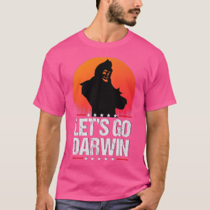 T-shirt Go Darwin USA Drapeau Vintage Bigfoot Sasquatch