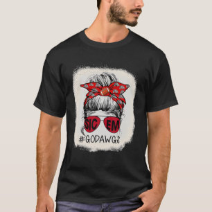 T-shirt Go Dawgs SIC-EM Georgia Fans de football