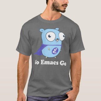 T-shirt Go Emacs Go Black