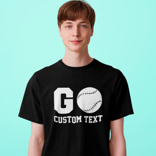 T-shirt Go Favori Lecteur De Baseball Personnalisé