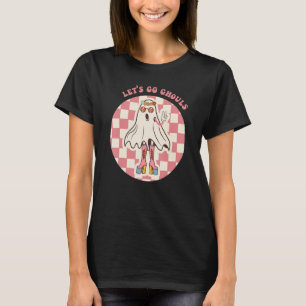 T-shirt Go Ghouls Disco Ball Ghost Halloween Éffrayant