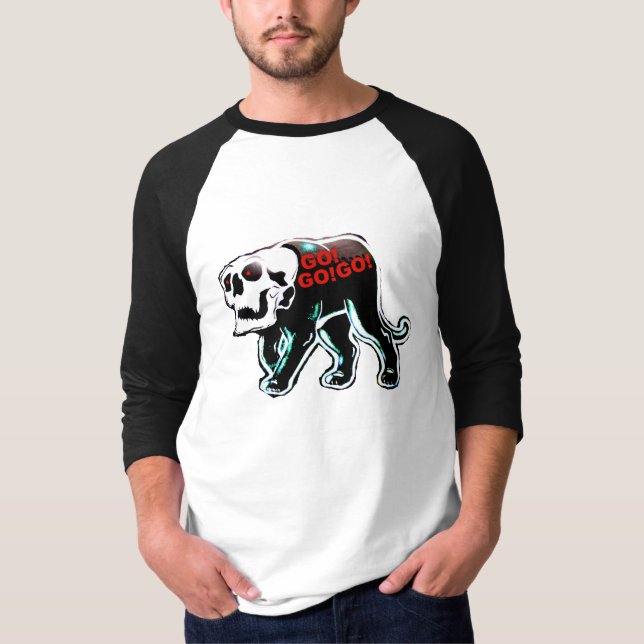 T-shirt GO! GO! GO!-PantherCrâne Shirt (Devant)