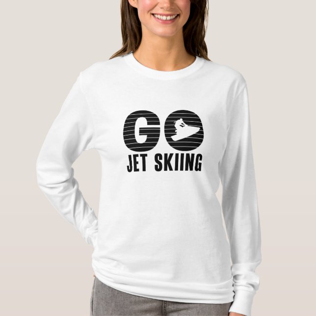 T-shirt Go Jet Ski Jet Ski Retro Jetski Jet Ski Rider (Devant)