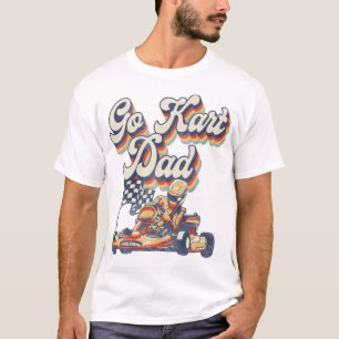 T-shirt Go Kart Go Kart Maman Papa Retro Vintage