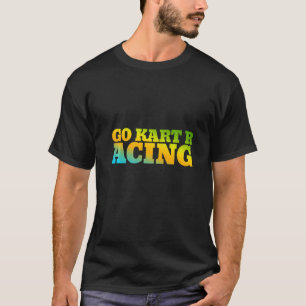 T-shirt Go Kart Racing Conçu Avec Des Couleurs Naturelles