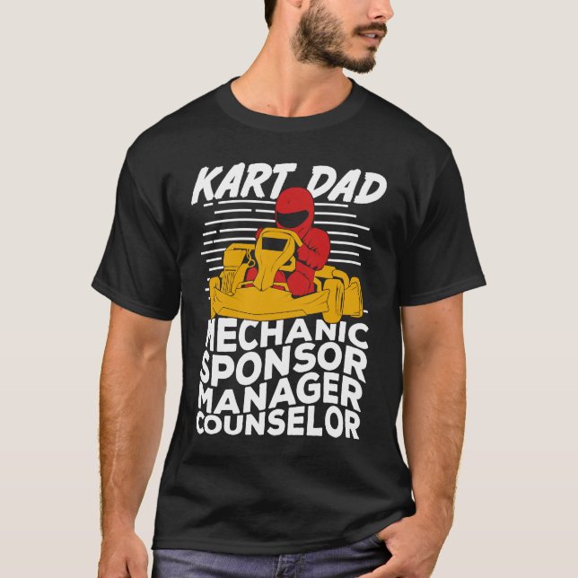 T-shirt Go Kart Racing Dad (Devant)