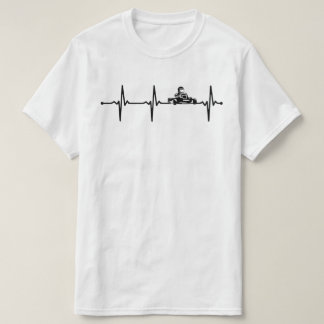 T-shirt Go Kart Racing Driver ECG Heartbeat Bv