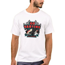 Go Kart Racing Shirt.Racing Tee,À damiers
