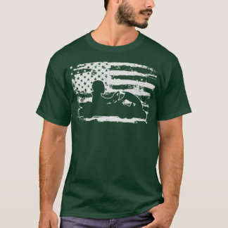 T-shirt Go Kart USA Drapeau Go Kart Racer Go Kart Racer