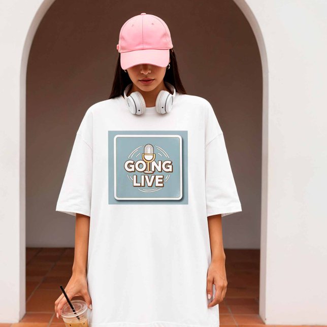 T-shirt Go Live - Créateur de contenu (Créateur téléchargé)