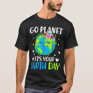 T-shirt Go Planet Son Jour des terres Avril 22 Pour Women 