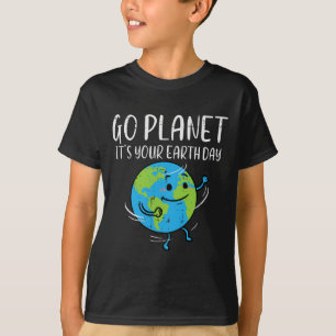 T-shirt Go Planet Son Jour des terres Hommes écologistes