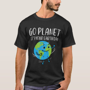 T-shirt Go Planet Son Jour des terres Hommes écologistes