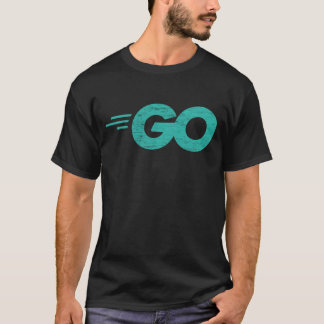 T-shirt Go Programmation Langue avec Go logo en détresse
