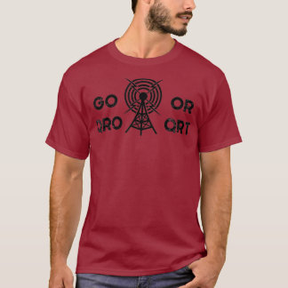T-shirt Go QRO ou QRT Funny Amateur Radio Ham Radio _14