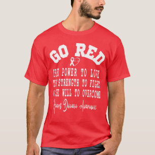 T-shirt Go Red Cote cadeau du mois de sensibilisation aux 
