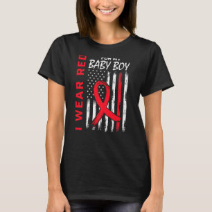 T-shirt Go Red Son Bébé Garçon Coeur Maladie de coeur Sens