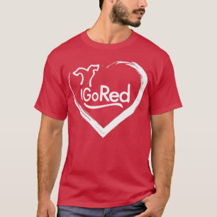 T-shirt Go Red Women's Heart Health Awareness Mois Février