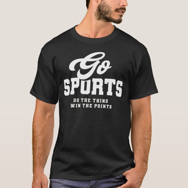 T-shirt Go Sports - Sport amusant (Devant)