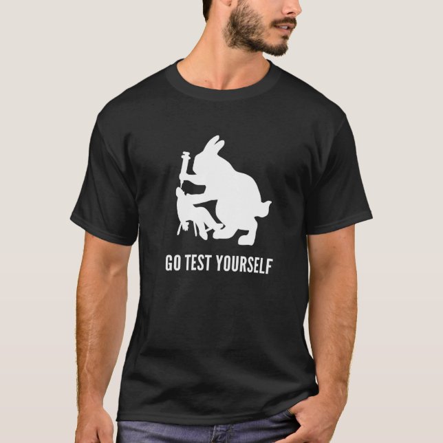 T-shirt Go Test Yourself Zoologist   (Devant)
