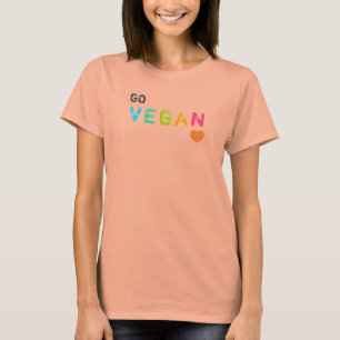 T-shirt GO vegan - blanc - Customisé