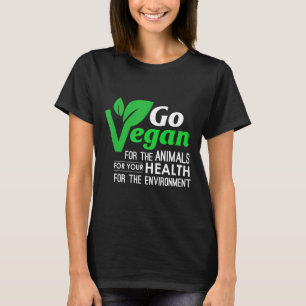 T-shirt Go Vegan Healthy Cleanplant Droits des animaux