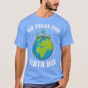 T-shirt Go Vegan Jour des terres Vegan Day Veggie Vegetabl