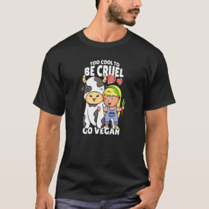 T-shirt Go Vegan Motif Vegan Food Vegetarian Vegan Vegane