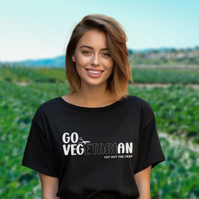 T-shirt Go végétarien, végétarien activisme (Créateur téléchargé)
