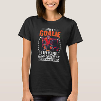 T-shirt Goalie de hockey sur glace