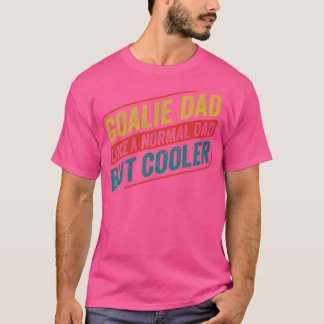 T-shirt Goalie de hockey sur glace Papa Goalkeeper Père