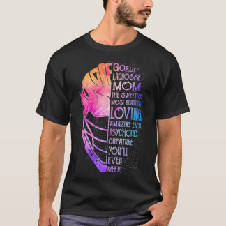 T-shirt Goalie lacrosse maman le plus doux lo le plus beau