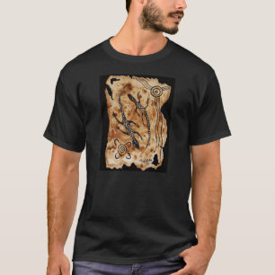 T-shirt Goannas en papier vieilli