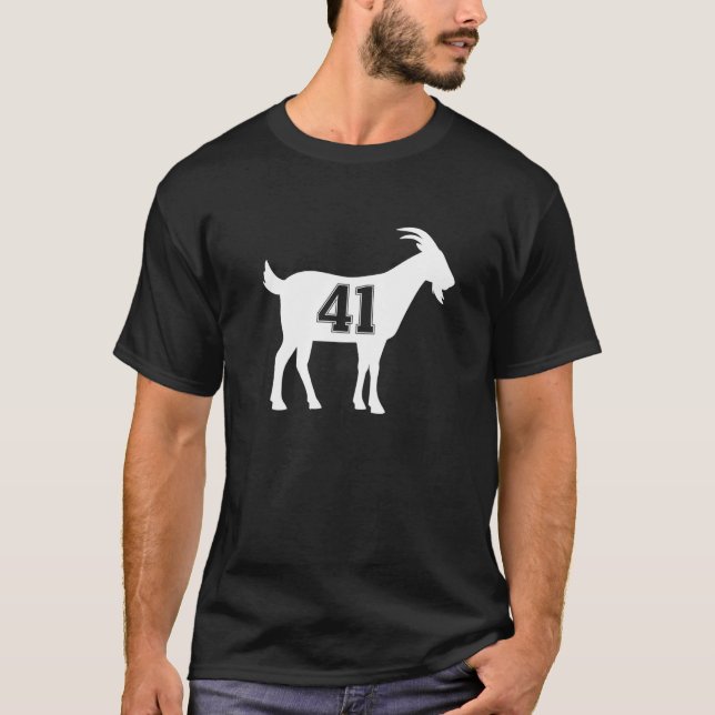 T-shirt Goat 41 G.O.A.T. Number Forty One Goat (Devant)