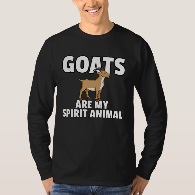 T-shirt Goat Cute Mountain Goats Farmer (Devant)