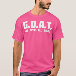 T-shirt GOAT Dieu sur toute chose noir et blanc