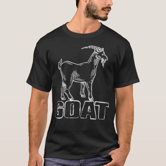 T-shirt GOAT Greatest of All Time Sports (Devant)
