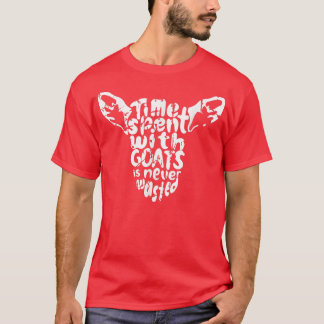 T-shirt Goat Lover Typo Drôle Chèvre Typographie détenue S